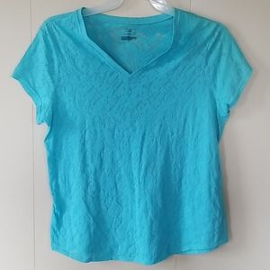 Blue workout shirt